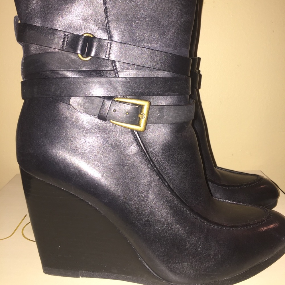Vintage Joan and David Leather Strappy Boot